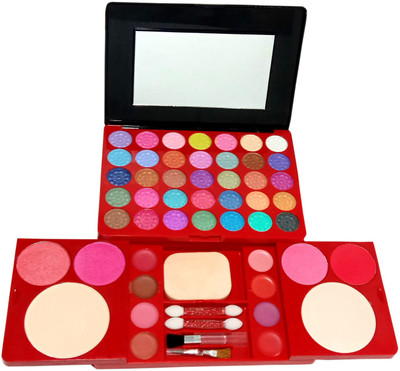 

Fashion Avenue Makeup Kit With 3D Effect 35 Matt Eyeshadow 2 Compact Face Powder 4 blush 8 LIPISTICK With Brushes