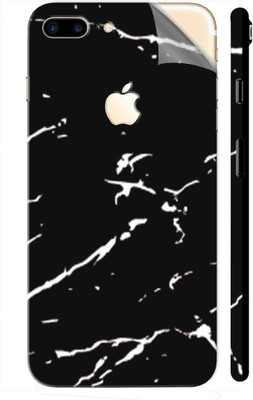 Snooky Apple iPhone 7 Plus Mobile Skin(Black Marble)