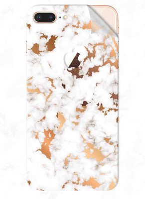 Snooky Apple iPhone 8 Plus Mobile Skin(White Marble)