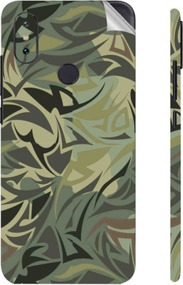 Snooky Mi A2 Mobile Skin(Leaf Camouflage)