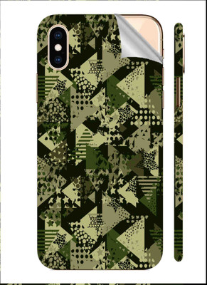 Snooky Apple iPhone XS Max Mobile Skin(Triangle Conflage)