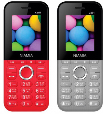 

Niamia CAD1 Combo of Two Mobiles(Red&Grey)