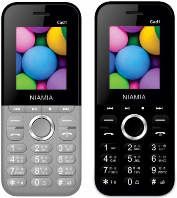 Niamia CAD 1 Combo of Two Mobiles  (Grey&Black)