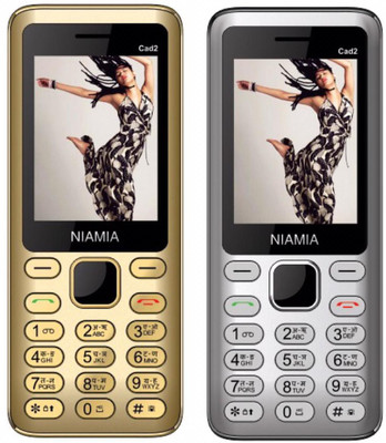 

Niamia CAD 2 Combo of Two Mobiles(Gold&Silver)
