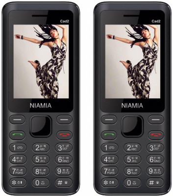 

Niamia CAD 2 Combo of Two Mobiles(Black)