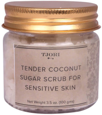 

Tjori Tender Coconut Sugar Scrub With Organic Cinnamon For Sensitive Skin, 100g(100 ml)