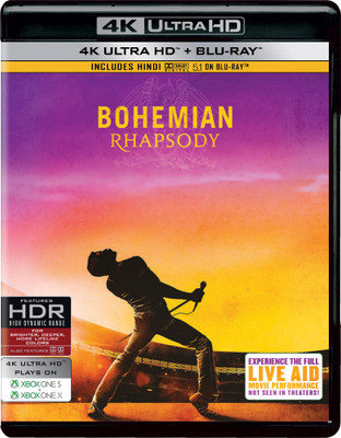 

Bohemian Rhapsody (4K UHD + HD) (2-Disc)(4K(UHD) Blu-ray English)
