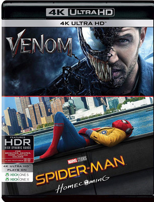 

2 Superhero Movies Collection: Venom + Spider-Man: Homecoming (4K UHD) (2-Disc) (Region Free)(4K(UHD) Blu-ray English)