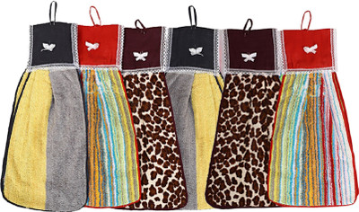 KUBER INDUSTRIES Cotton 6 Pieces Washbasin Napkin Towel Set (Multi)-CTKTC3861 Multicolor Cloth Napkins(6 Sheets)