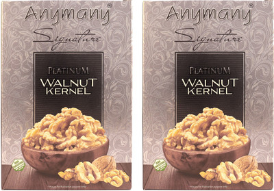 

Anymany Platinum Walnut Kernels 250g (Pack of 2), Walnuts(500 g, Box)