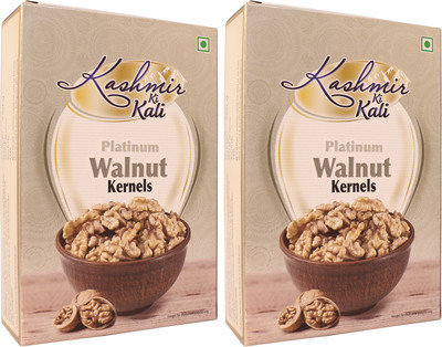 

Kashmir Ki Kali Platinum Walnut Kernels 250g (Pack of 2) Walnuts(500 g, Box)