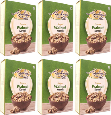 

Kashmir Ki Kali Super Walnut Kernels 250g (Pack of 6) Walnuts(1500 g, Box)