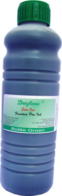 Daytone Extra Fine Bottle Green 500 Ml. Pack of 2 Ink Bottle(Pack of 2, Ink Color - Bottle Green)