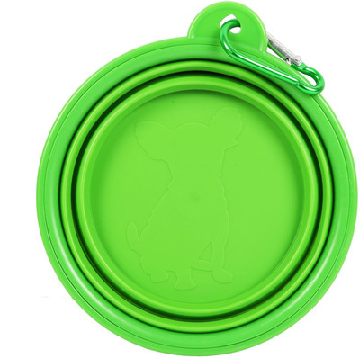 

Falcon18 Round Silicone Pet Bowl(350 ml Green)