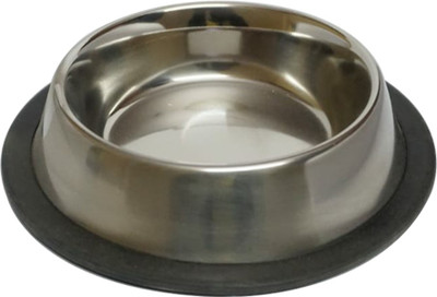 

Bluerider Round Steel Pet Bowl(900 ml Silver)