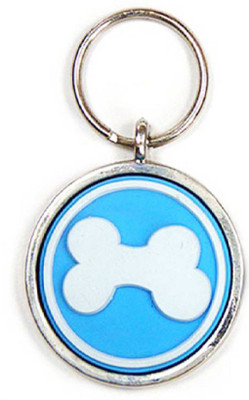 

ecocart Blue Iron Collar Tag Embellished Dog Collar Charm(Blue, Paw)