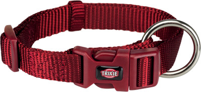 

Trixie Premium Collar, M-L: 35-55cm/ 20mm, Burgundy Dog Everyday Collar(, Burgundy