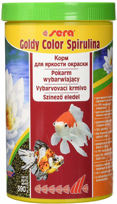 

JAINSONS PET PRODUCTS Sera Goldy Color Spirulina Fish Food, 1 L 1 L Dry Fish Food