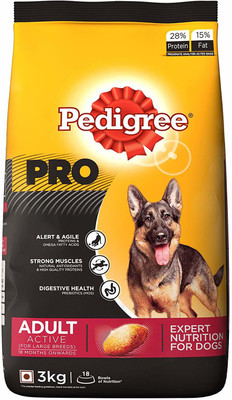 

Pedigree Pedigree Pro Adult Active Chicken 3 kg Dry Dog Food