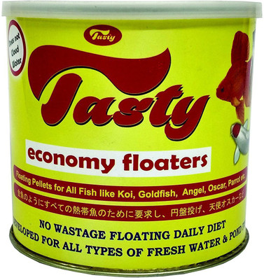 

JAINSONS PET PRODUCTS Tasty Economy Floaters Fish Food for Koi, Goldfish, Angel, Oscar, Parrot by Jainsons (500ml) 500 ml Wet Fish Food