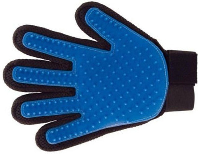 

Furious3D Touch Five Finger Deshedding Glove Pet Dogs Cats Gromming The Hair Away Grooming Gloves for Dog, Cat (Blue, Black, Fits All) Grooming Gloves for Dog & Cat(Blue, Black, Fits All)