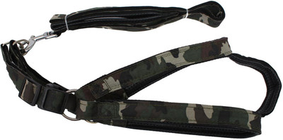 

JAINSONS PET PRODUCTS Jainsons military Print with soft Cotton Fabric Padding Dog Harness with leash 1.5 Inch For Large Breed Dogs. 120 cm Dog Strap Leash(Multicolor)