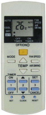 

Juneja Enterprises Daikin Compatible Ac Remote Remote Controller(White)
