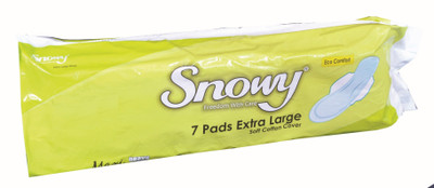 

snowy eco comfort wings soft cotton cover Sanitary Pad(Pack of 7)
