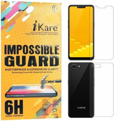 iKare Front and Back Screen Guard for Realme C1(Pack of 1)