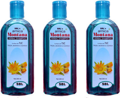 

SBL ARNICA MONTANA HERBAL SHAMPOO WITH THUJA,JABORANDI & CALENDULA(PACK OF 3)(600 ml)