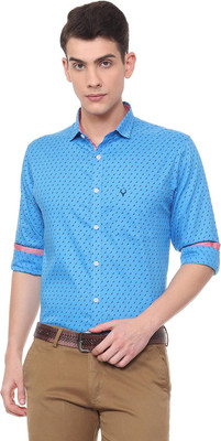 Allen Solly Men Printed Casual Blue Shirt