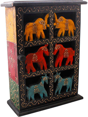 

Panchal Choice Wooden Decorative Platter(Multicolor)