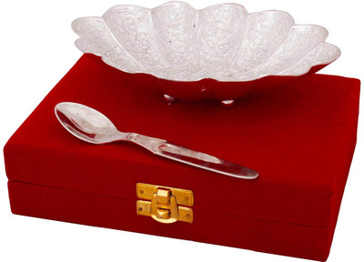 

Panchal Choice Aluminium Decorative Platter(Silver, Pack of 3)
