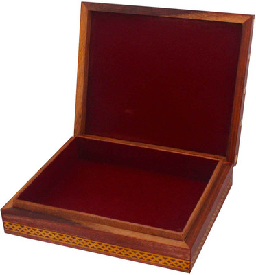 

Little Jaipur Meera Gemstone Painting Wooden Jewelry Box Jewellery Vanity Box(Wooden)