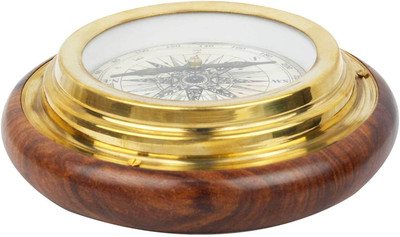 

Panchal Choice Wooden Decorative Platter(Gold)