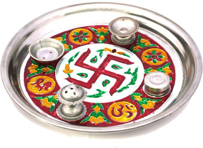 

Shilpbazaar Meenakari Work Steel(1 Pieces, Silver)