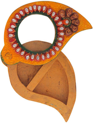 

Chesta Enterprises Decorative Showpiece - 2.54 cm(Wooden, Paper, Multicolor)