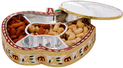 

Panchal Choice Wooden Decorative Platter(Gold)