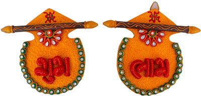 

Chesta Enterprises Decorative Showpiece - 15.24 cm(Wooden, Paper, Multicolor)