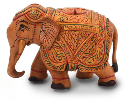 50% OFF on Home India Wooden Hand Carved Painted Elephant Handicraft 153 Decorative Showpiece - 7.62 cm(Wooden, Multicolor) 50% OFF on Home India Wooden Hand Carved Painted Elephant Handicraft 153 Decorative Showpiece - 7.62 cm(Wooden, Multicolor)