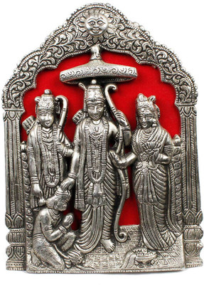 

Panchal Choice Aluminium Decorative Platter(Silver)