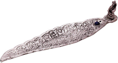 

Little Jaipur White Silver Metal Incense Stand Carbon Steel Incense Holder(Silver)