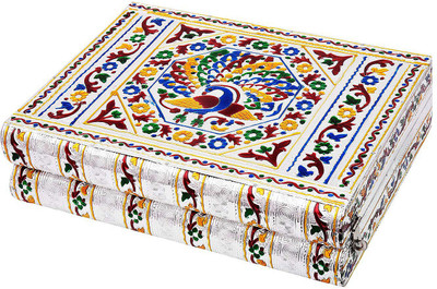 

Little Jaipur Colorful Mayur Meenakari Work Red Jewellery Box Jewellary Vanity Box(Multicolour)