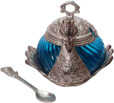 

Panchal Choice Aluminium Decorative Platter(Silver)