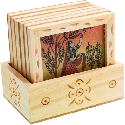

Halowishes Decorative Showpiece - 8 cm(Wooden, Multicolor)