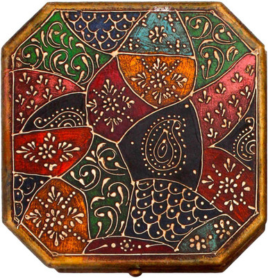

Panchal Choice Wooden Decorative Platter(Multicolor)