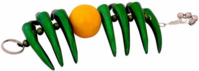 

Chesta Enterprises Decorative Showpiece - 24.13 cm(Steel, Wooden, Yellow, Green)