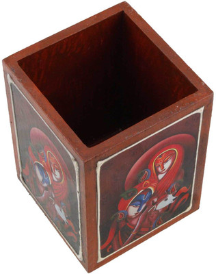 

Chesta Enterprises 1 Compartments Wooden Pen Stand(Brown)
