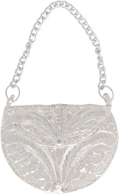 

Panchal Choice Aluminium Decorative Platter(Silver)
