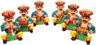 

Panchal Choice Wooden Decorative Platter(Multicolor, Pack of 6)